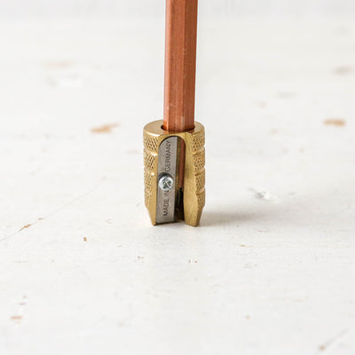 M + R Deluxe 'Grenade' Brass Sharpener
