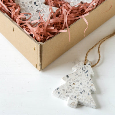 Grey Terrazzo Tree Hanging Decoration