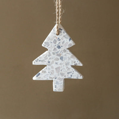 Grey Terrazzo Tree Hanging Decoration