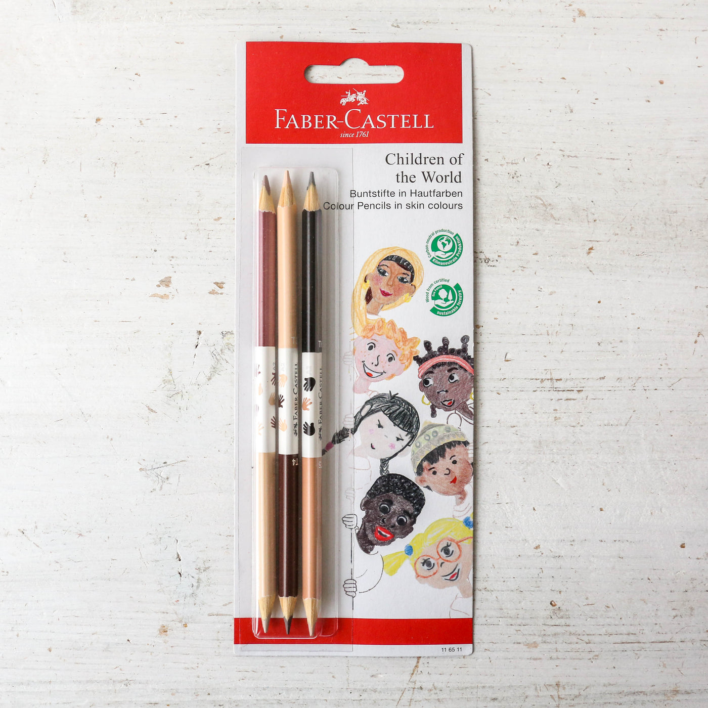 Double Ended Skin Tone Colouring Pencils - Pack of 3