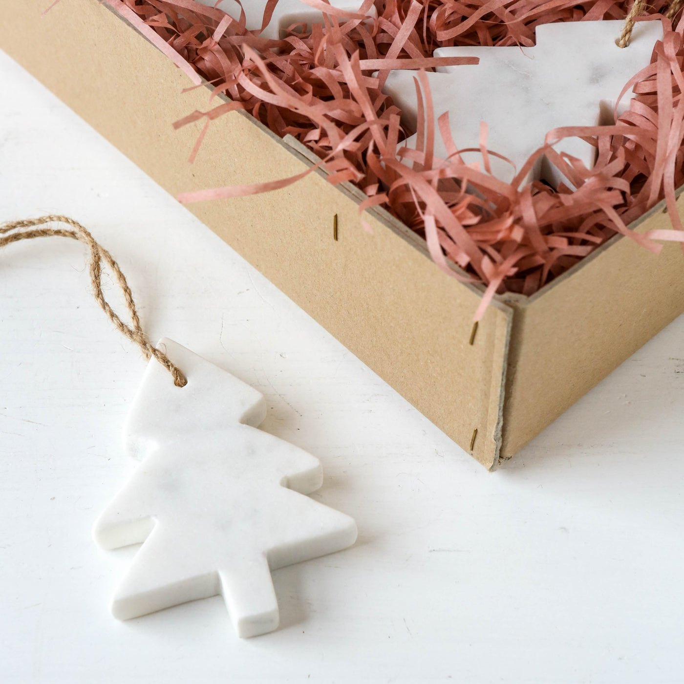 White Marble Tree Hanging Decoration