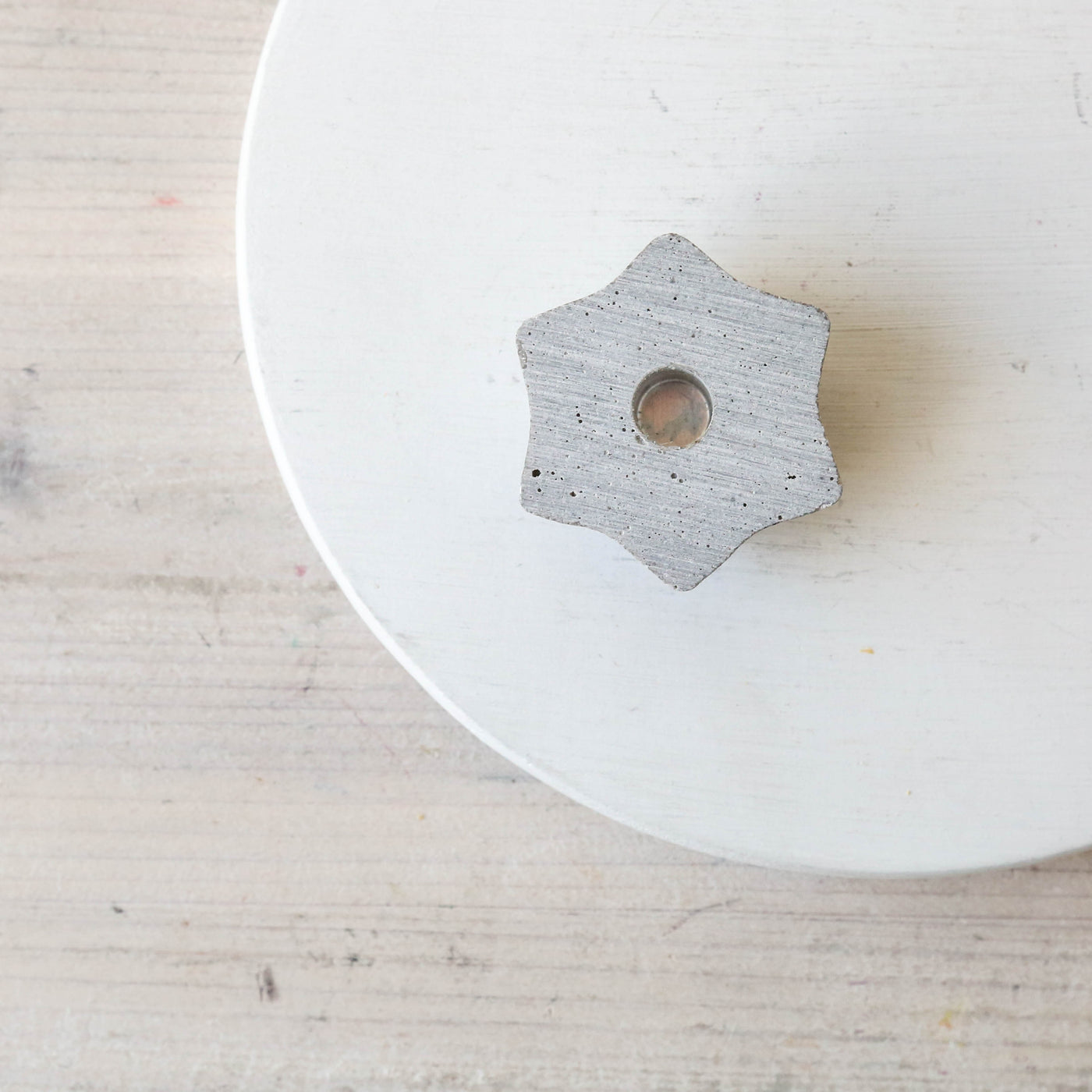 Little Concrete Star Candle Holder - For Mini/Taper Candles