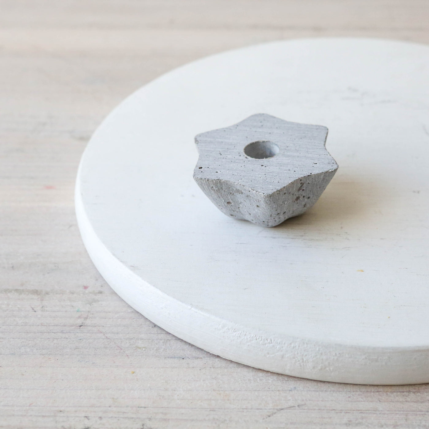 Little Concrete Star Candle Holder - For Mini/Taper Candles