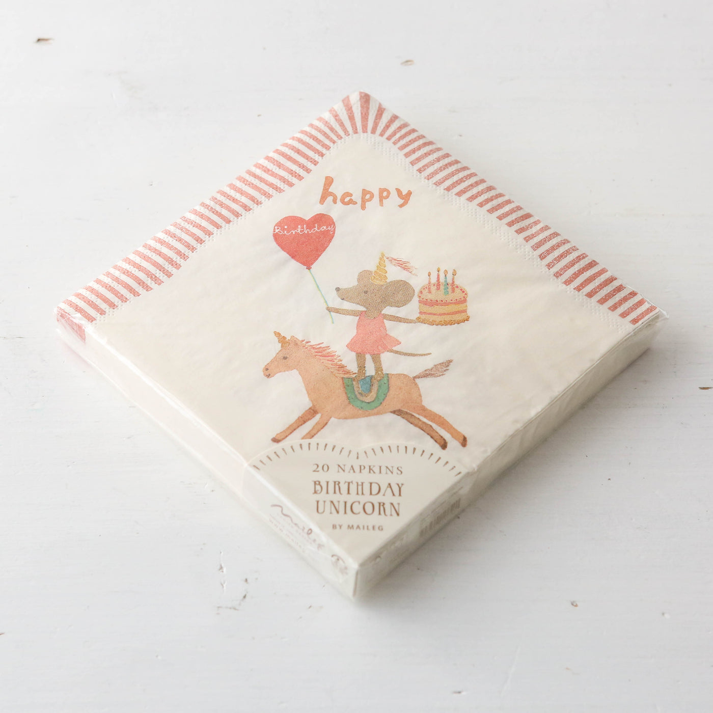 Happy Birthday Unicorn Napkins - 20pk