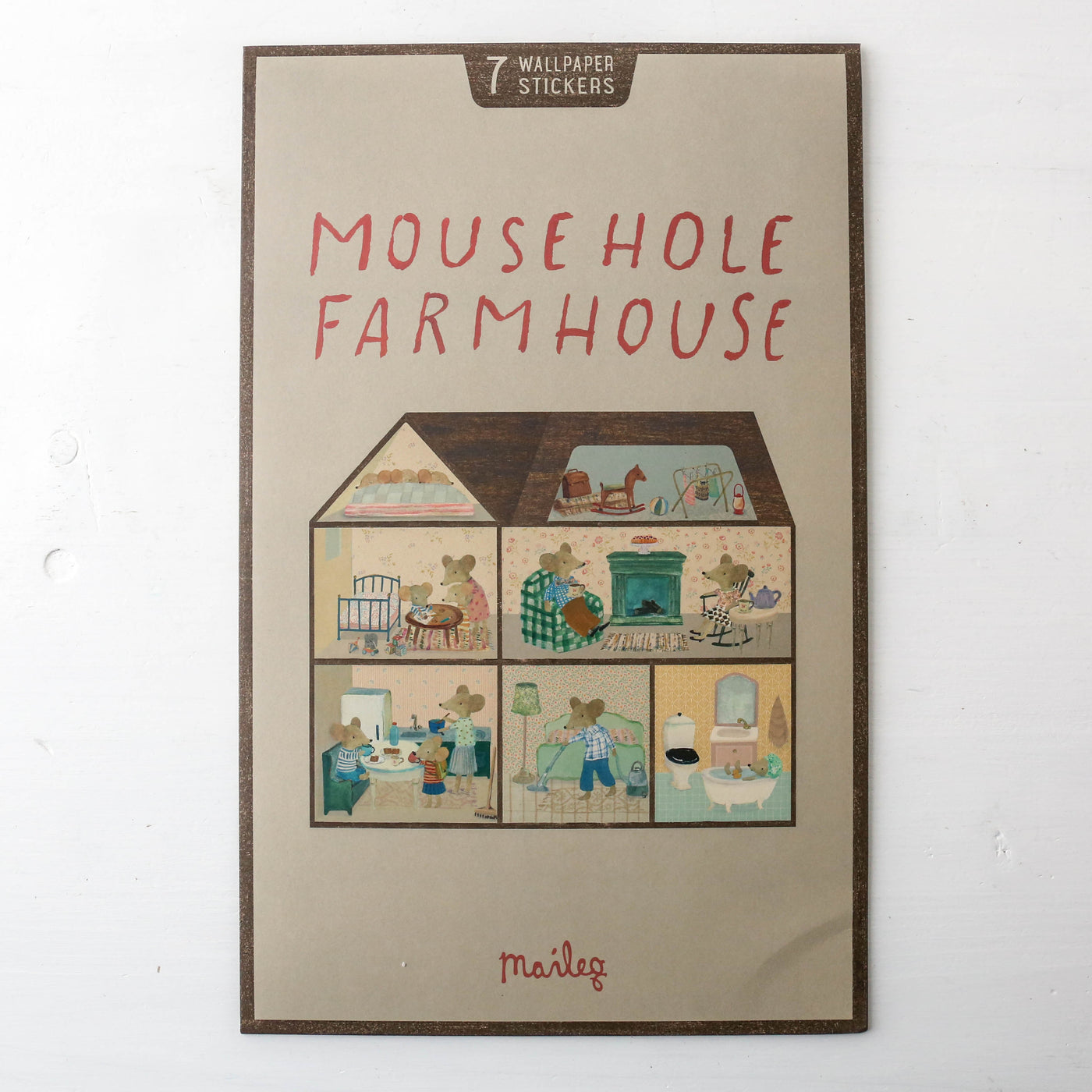 Wallpaper for Maileg Mouse Hole Farmhouse