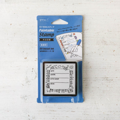 Pre-inked Paintable Stamp by Midori - Square
