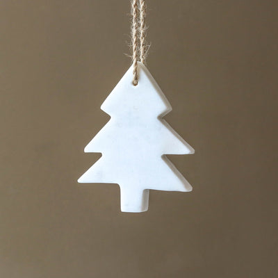 White Marble Tree Hanging Decoration