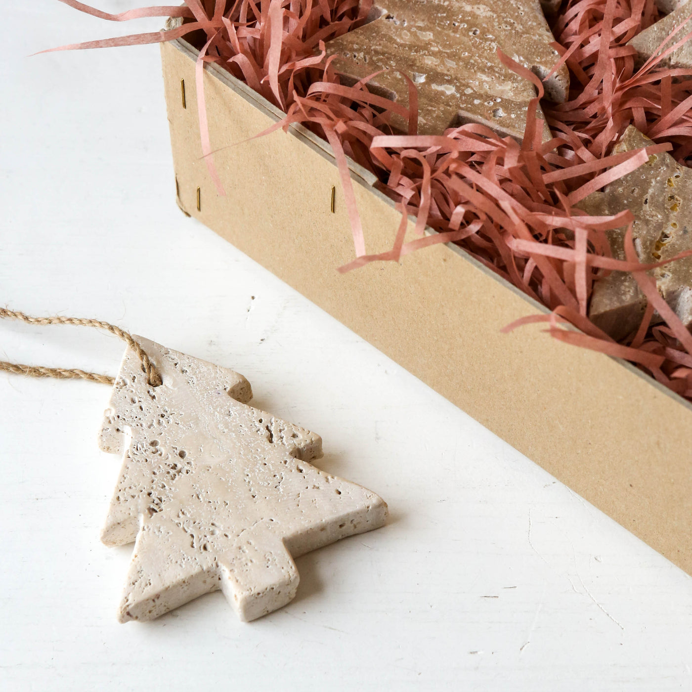 Travertine Stone Tree Hanging Decoration