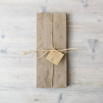 Pack of 10 Golden Forest Gift Bags - Small