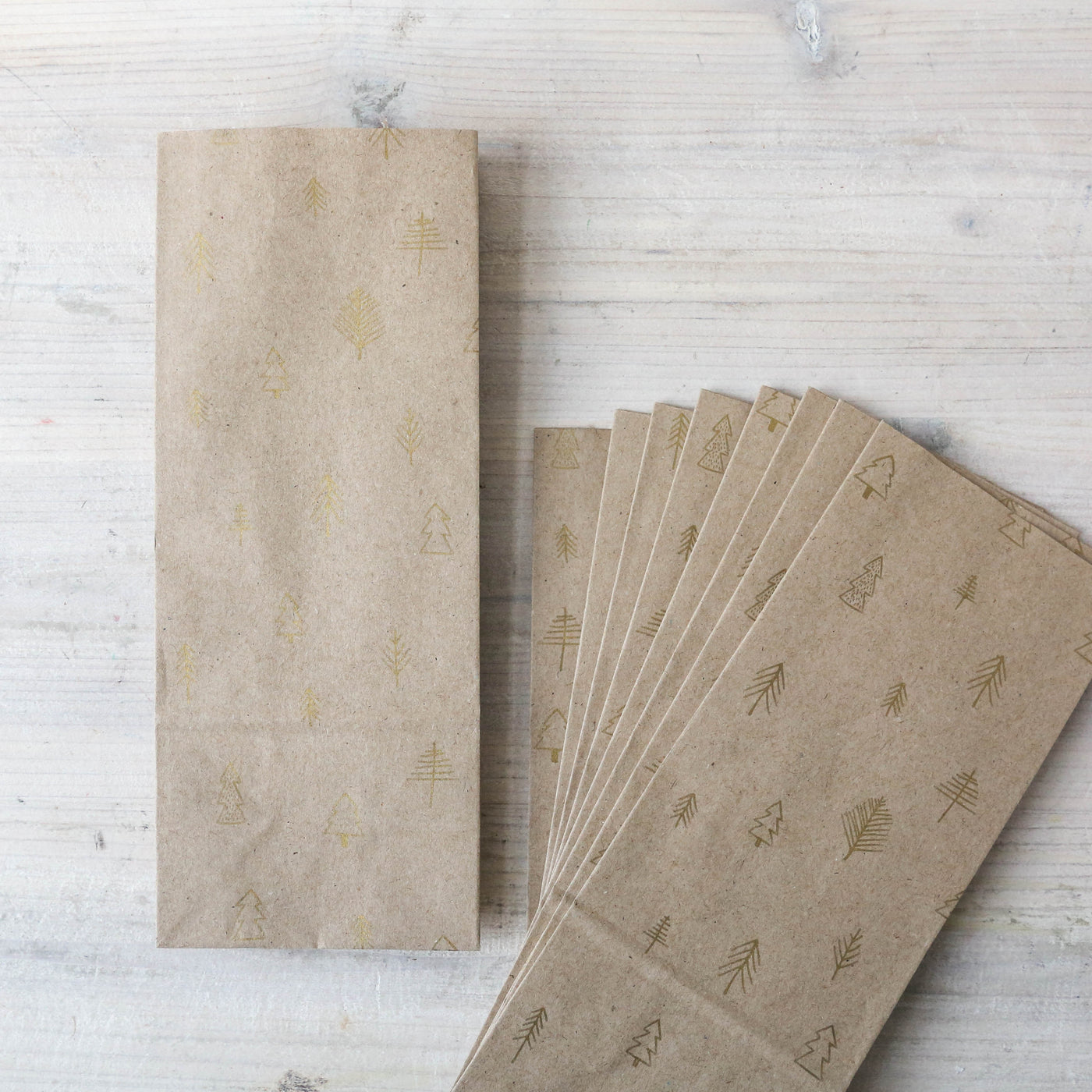 Pack of 10 Golden Forest Gift Bags - Small