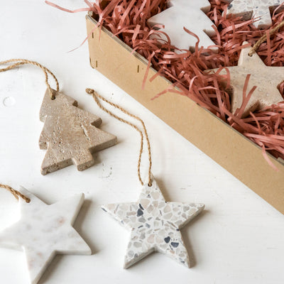 Travertine Stone Tree Hanging Decoration
