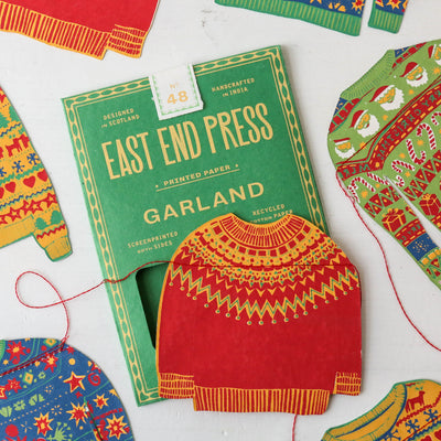 Christmas Jumpers Garland by East End Press