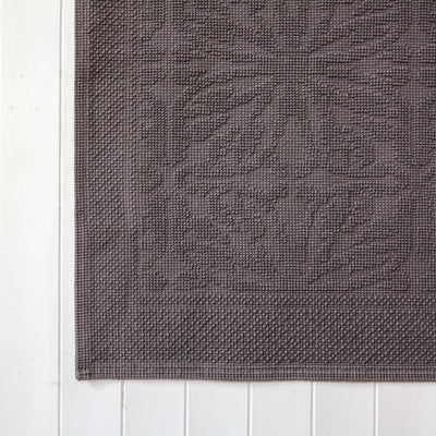 Woven Cotton Bath Mat - Granite