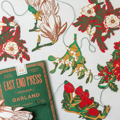 Foliage Sewn Garland by East End Press