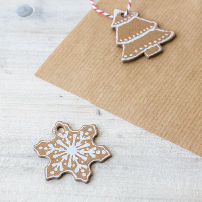 Pack of 8 Kraft Christmas Gift Tags
