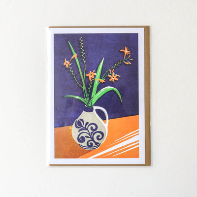 Crocosmia Greetings Card