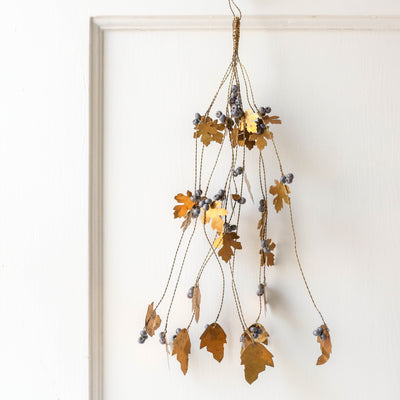 Hanging Decoration with Beads and Leaves