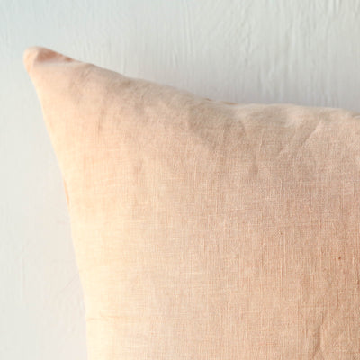Linen Cushion Cover - Coral Sands