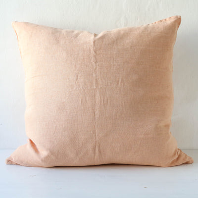 Linen Cushion Cover - Coral Sands