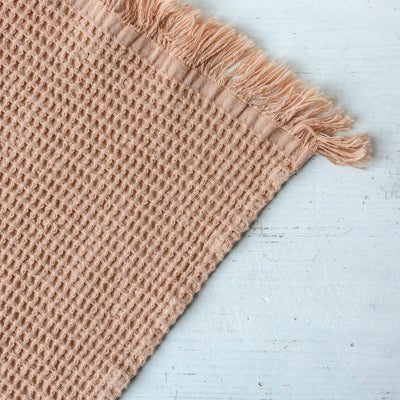Waffle Cotton Hand Towel - Cinnamon