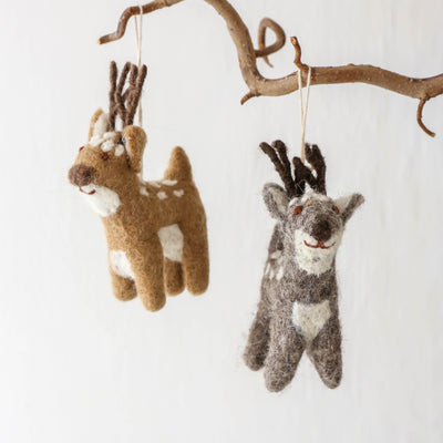 Felt Deer Hanging Decoration - Small