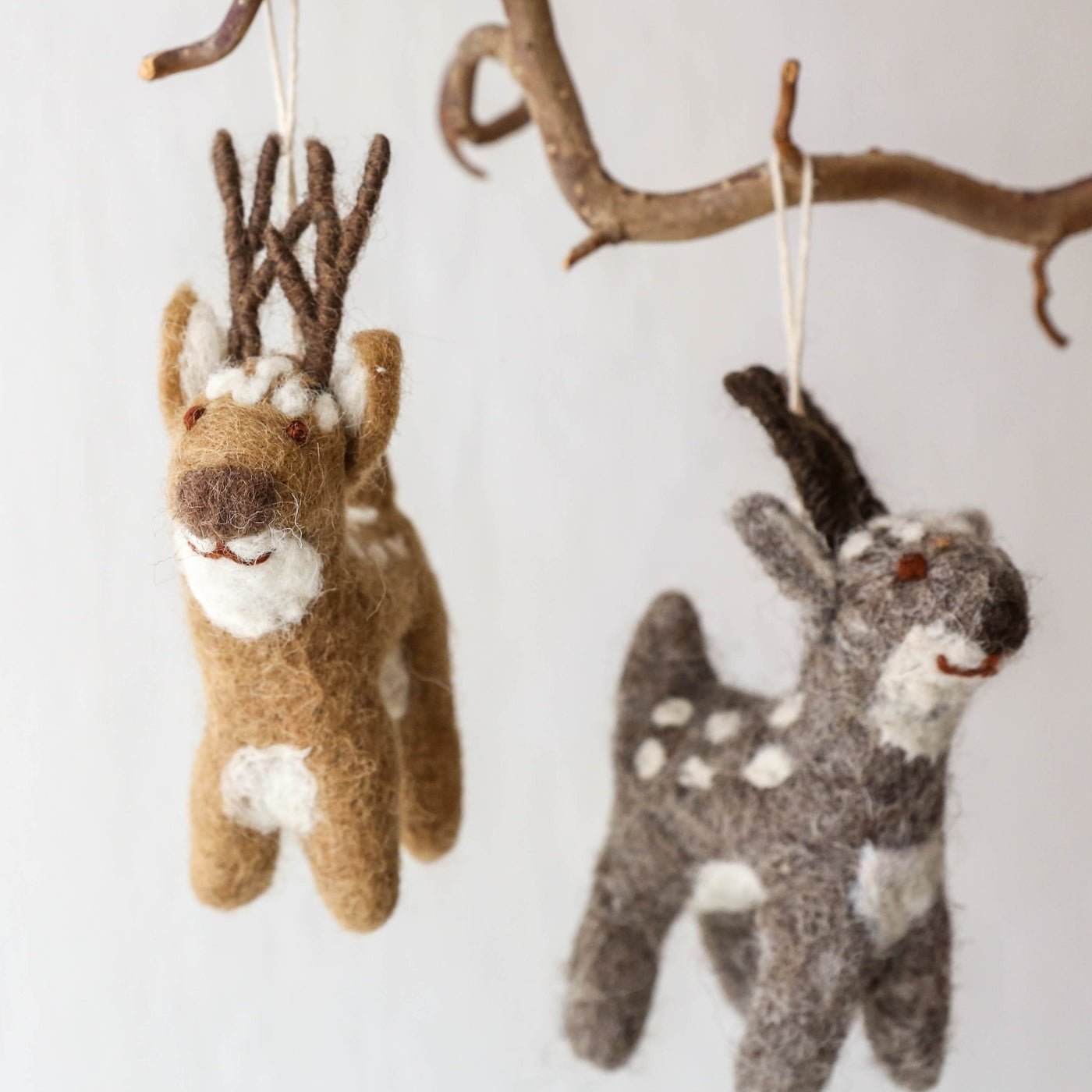 Felt Deer Hanging Decoration - Small