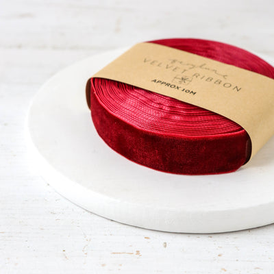 Wide Velvet Ribbon - 10m Roll