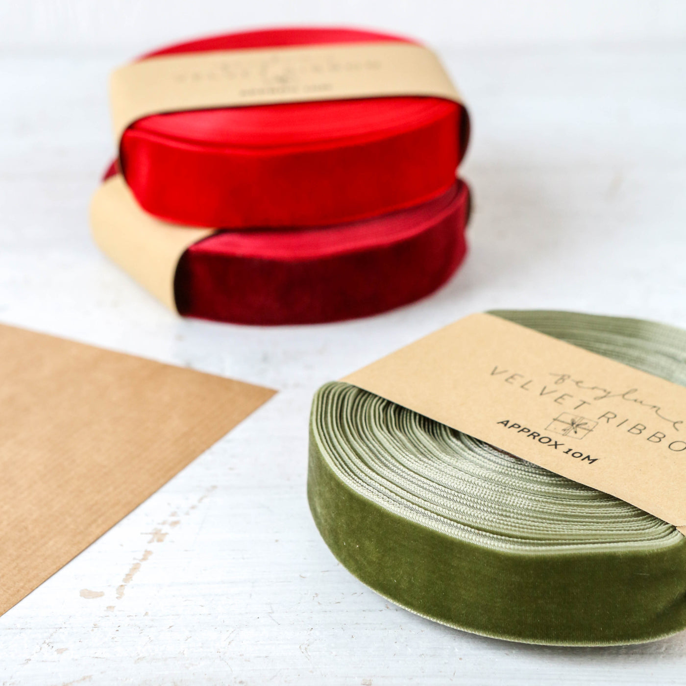 Wide Velvet Ribbon - 10m Roll