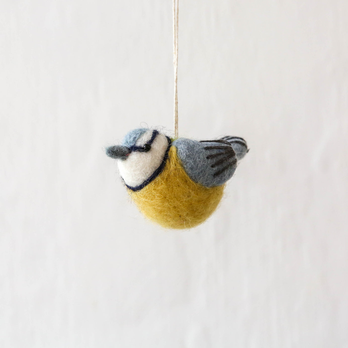 Felt Bird Hanging Decoration - Blue Tit