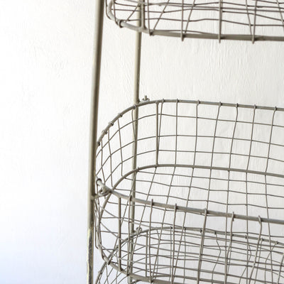 Beri Vegetable Rack in Distressed Grey