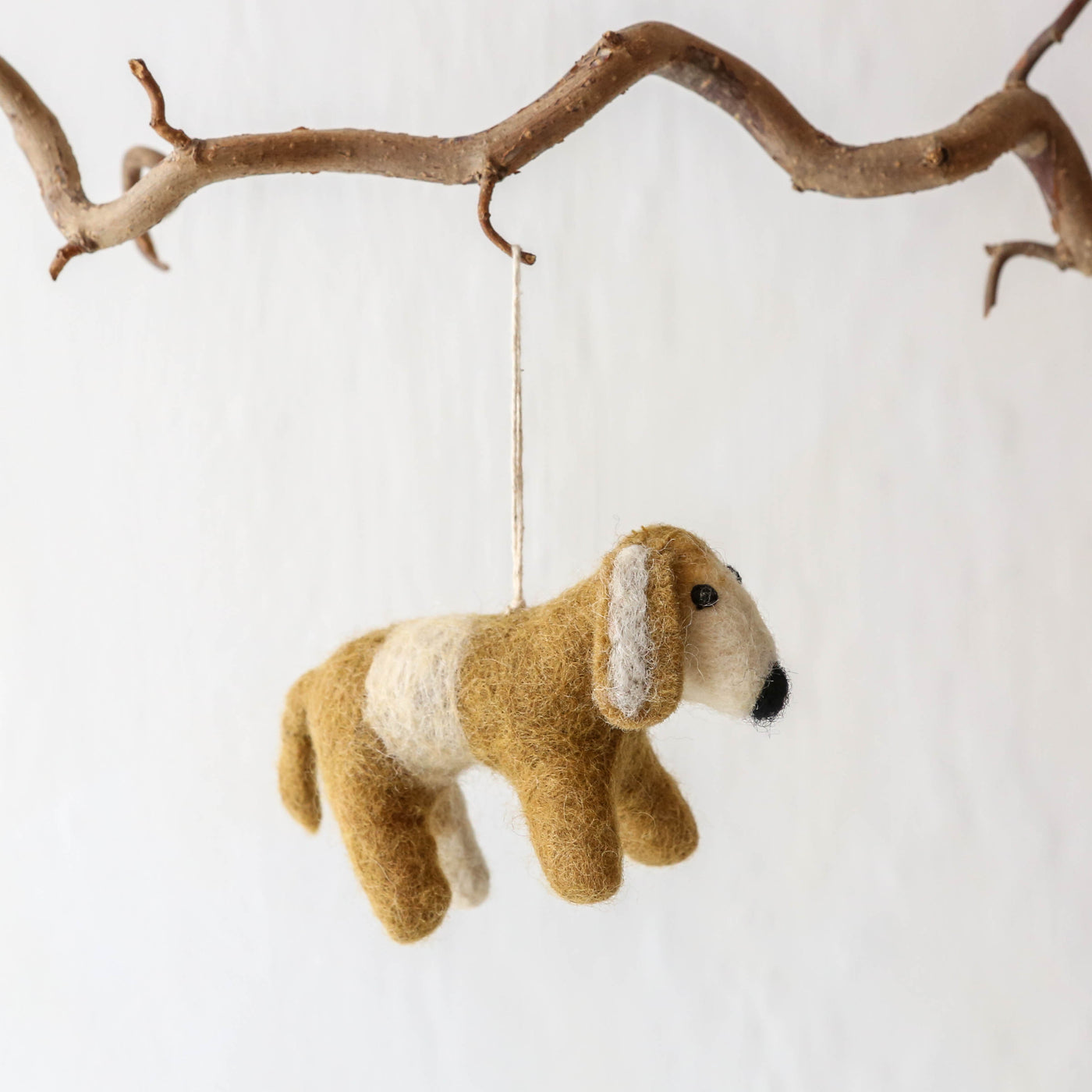 Felt Dog Hanging Decoration - Spaniel