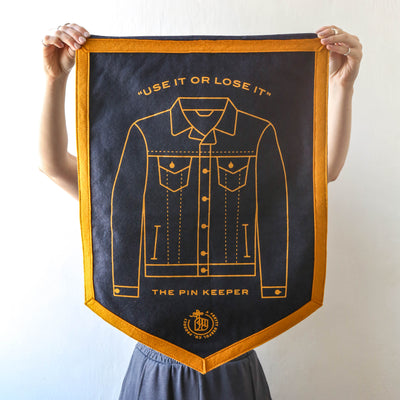 The Pin Keeper - Denim Jacket Camp Flag