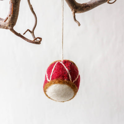 Red Drum Felt Hanging Decoration