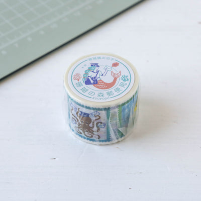 Kyupodo Washi Tape - Coral Reef Stamp