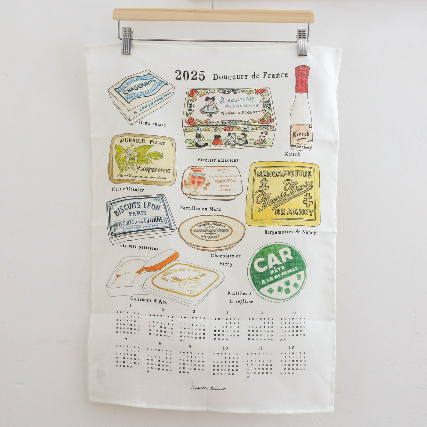 SALE 2025 Calendar Cloth - French Sweets