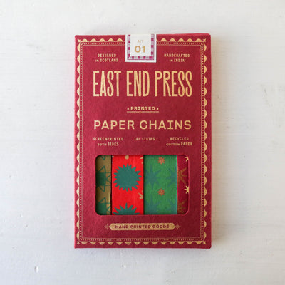 Festive Screen Printed Paper Chain Kit