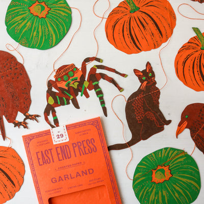 Pumpkin Sewn Garland