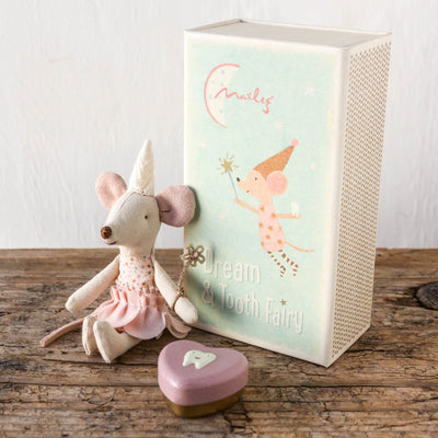 NEW Tooth Fairy Mouse - Little Sister in Matchbox