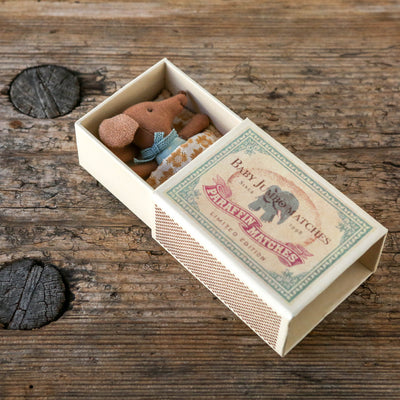 NEW Sleepy Wakey Baby Mouse in Matchbox - Blue
