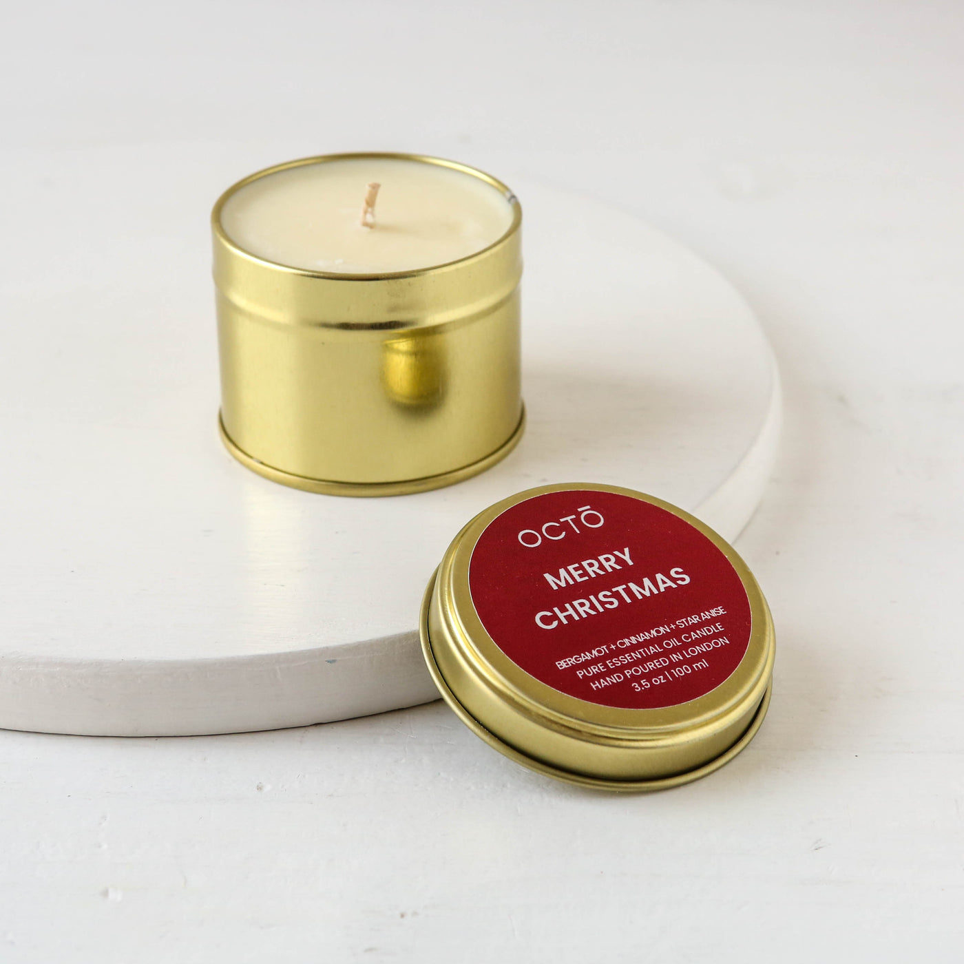 OCTŌ Scented Festive Candle Tin - 100ml