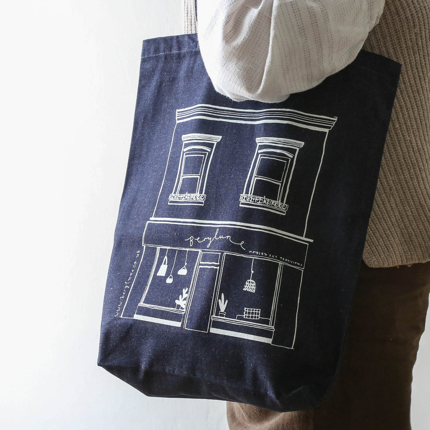 Berylune Gusseted Denim Shopping Bag