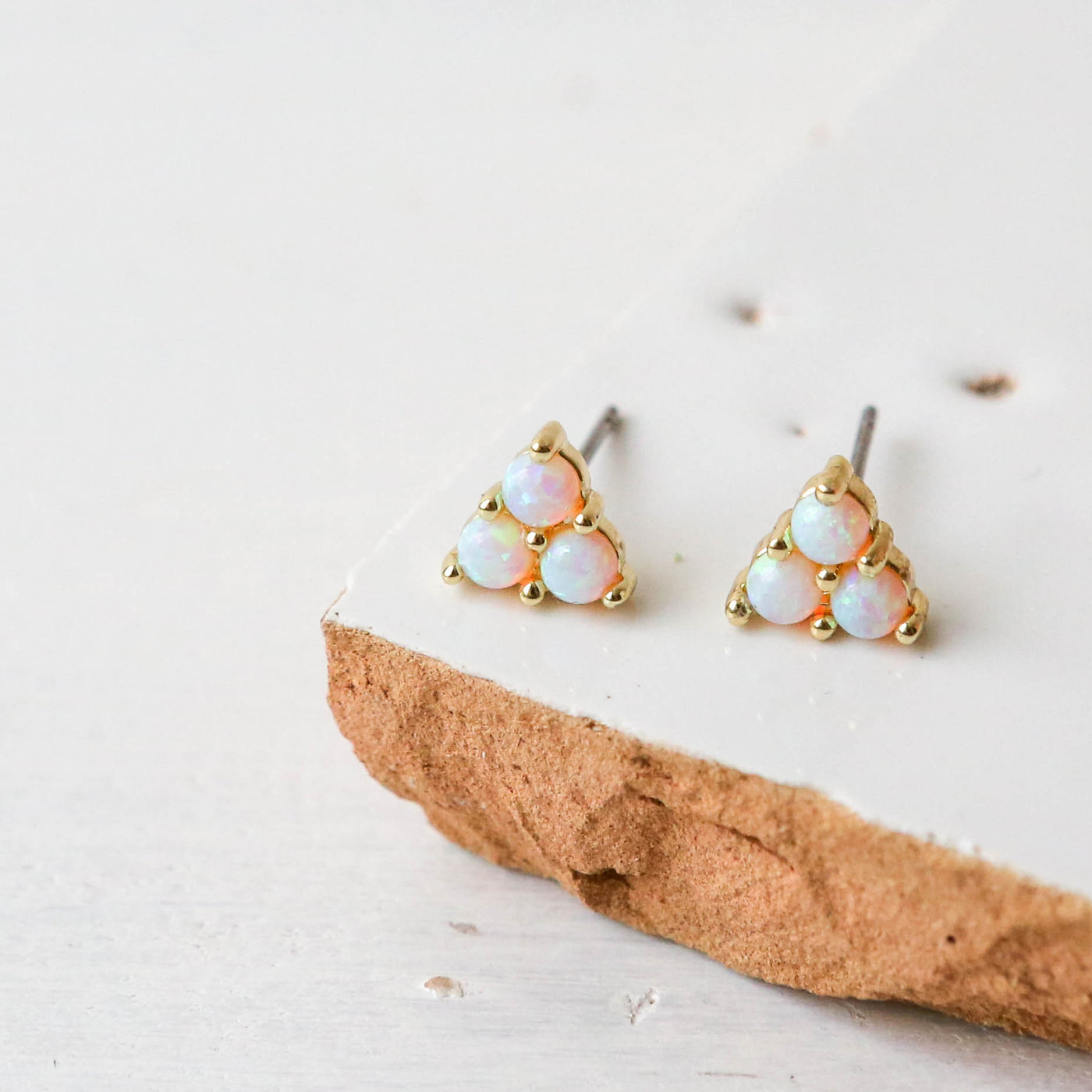 Opal Stud Earrings - Alice