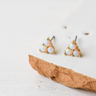 Opal Stud Earrings - Alice