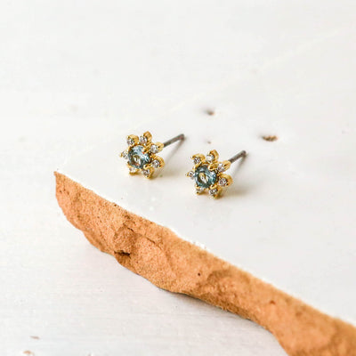 Blue Topaz Stud Earrings - London