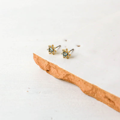 Blue Topaz Stud Earrings - London