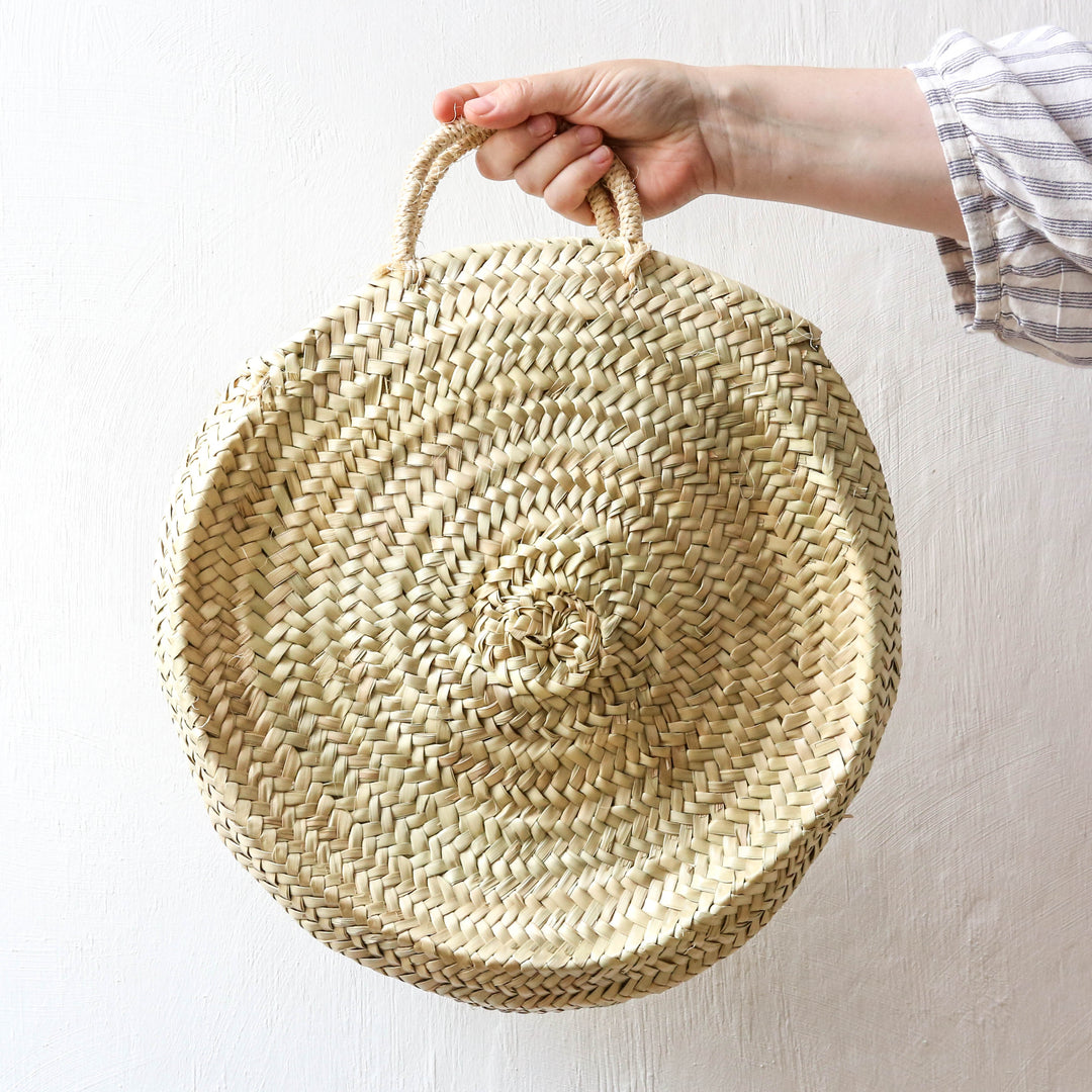 Round Woven Basket Bag – Berylune