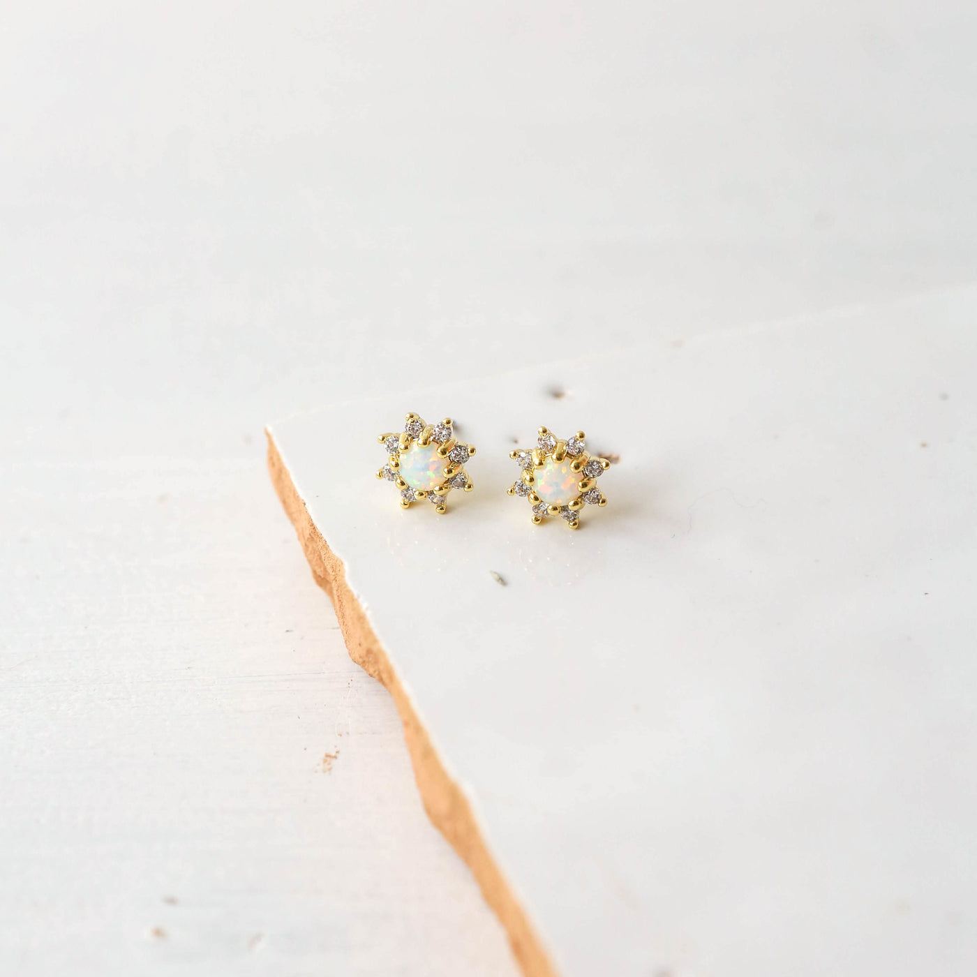 Opal Stud Earrings - Roxy Starburst