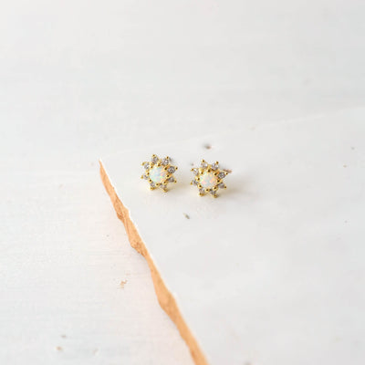 Opal Stud Earrings - Roxy Starburst