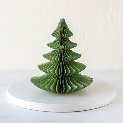16cm Honeycomb Pine Tree - Mint