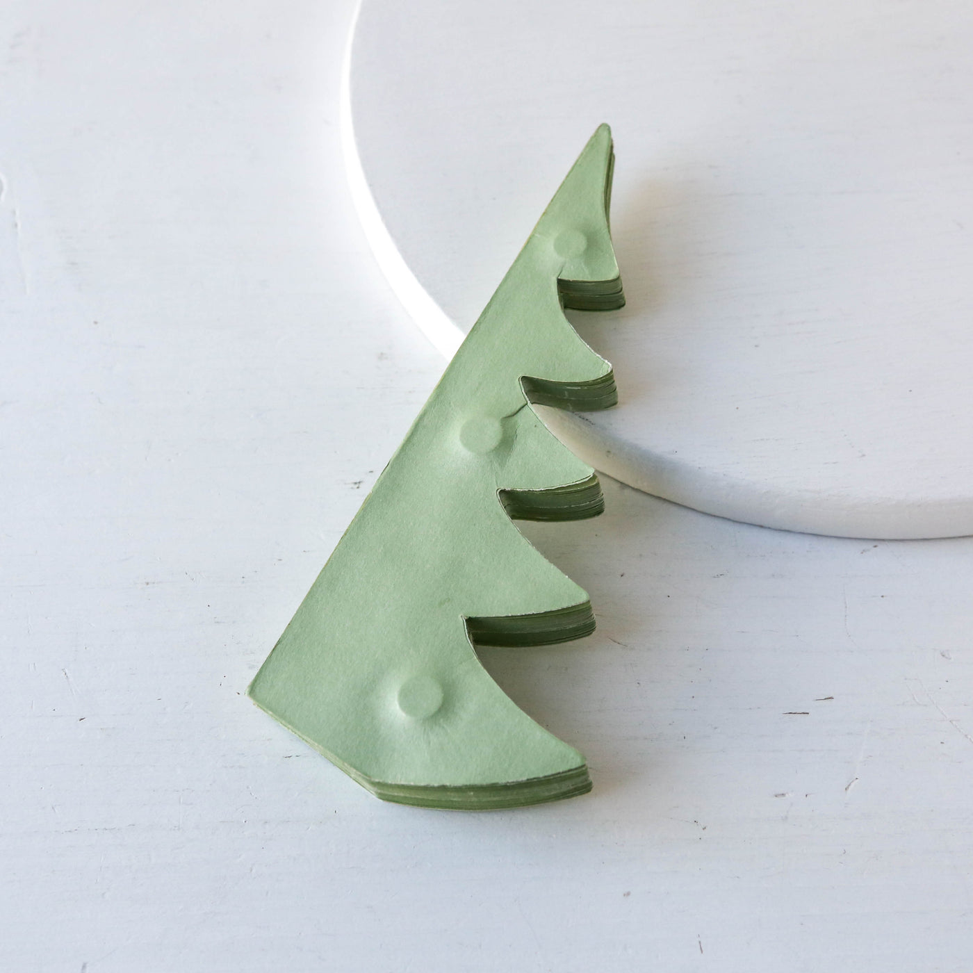 16cm Honeycomb Pine Tree - Mint